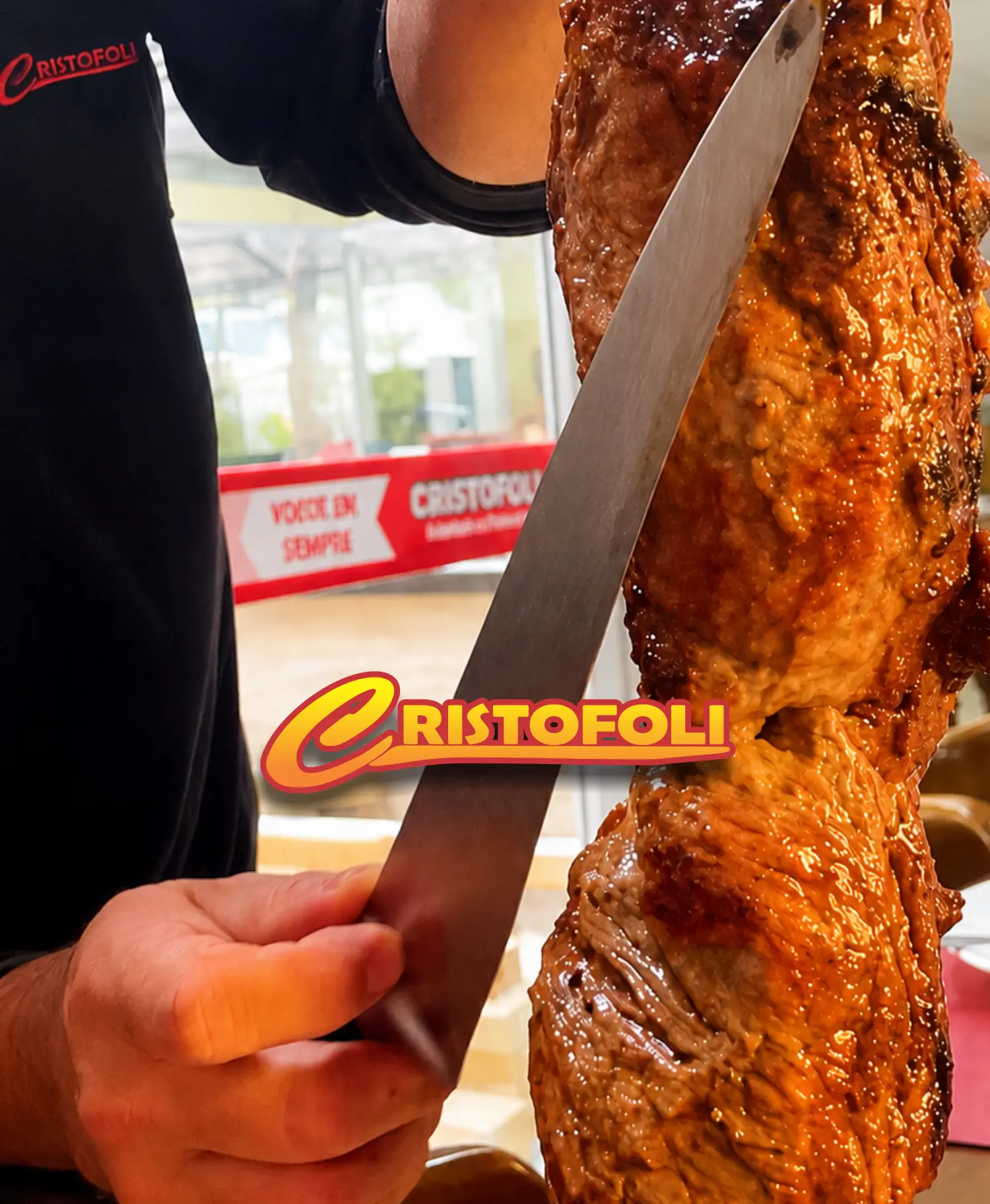 Vazio no rodízio da Galeteria Cristofoli