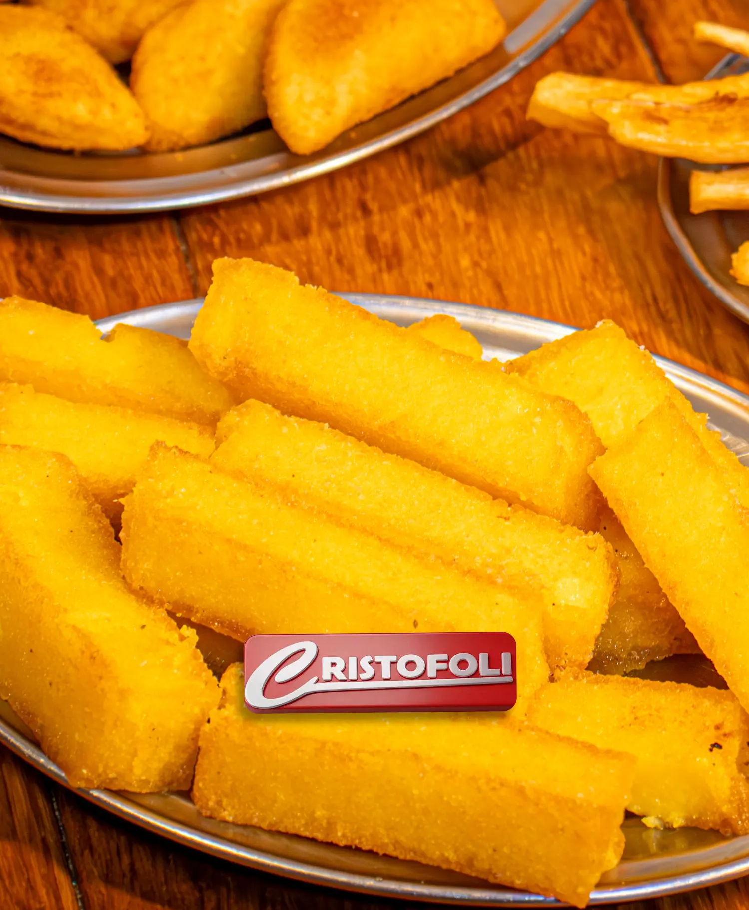 Polenta frita no rodízio da Galeteria Cristofoli